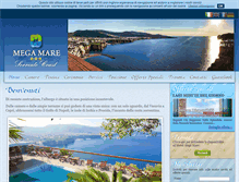 Tablet Screenshot of hotelmegamare.com